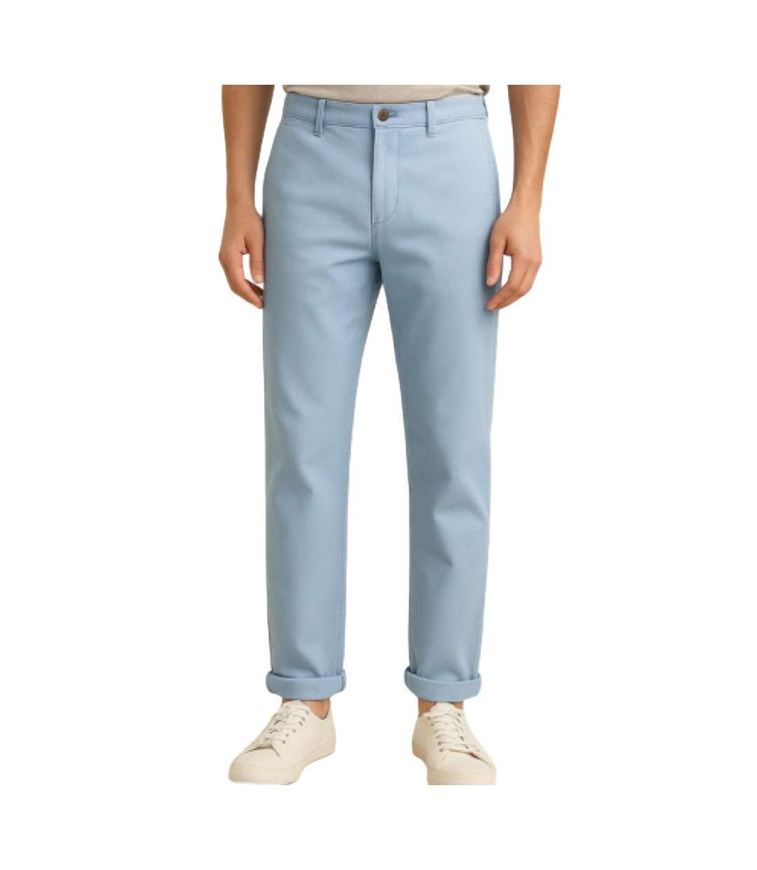 Pantalon fluide bleu homme teddy smith pallas chino-1