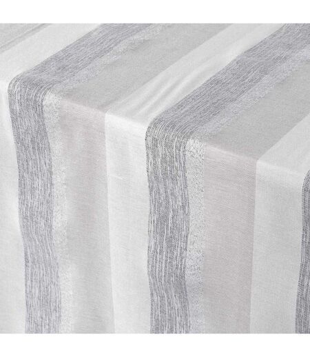 Nappe en Coton Tissée Eldora 140x240cm Argent