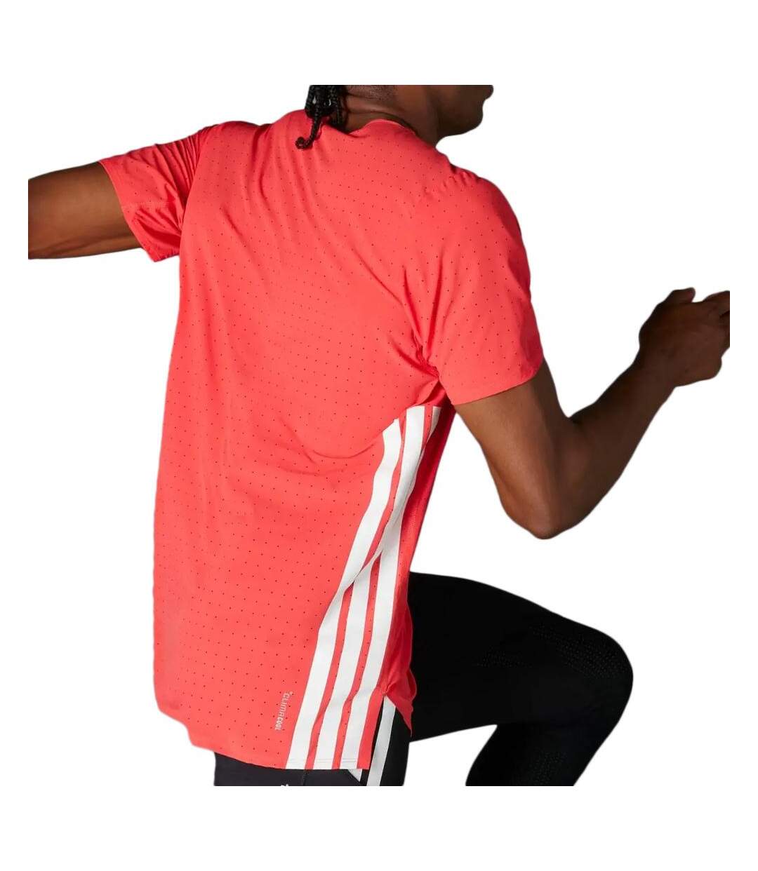 T-Shirt de sport rouge homme adidas adizero-2