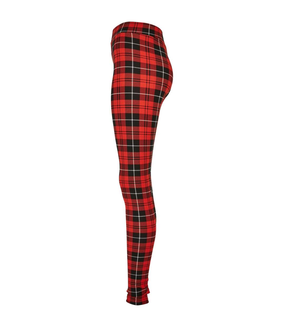 Legging Motif/style À Carreaux Femme Rouge Urban Classics-3