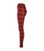 Legging Motif/style À Carreaux Femme Rouge Urban Classics-3