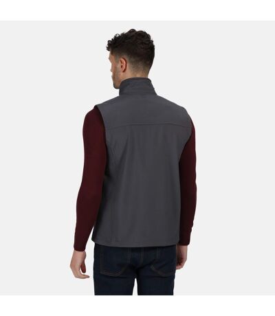 Regatta Mens Flux Softshell Bodywarmer / Sleeveless Jacket Water Repellent And Wind Resistant (Seal Grey) - UTRG1493