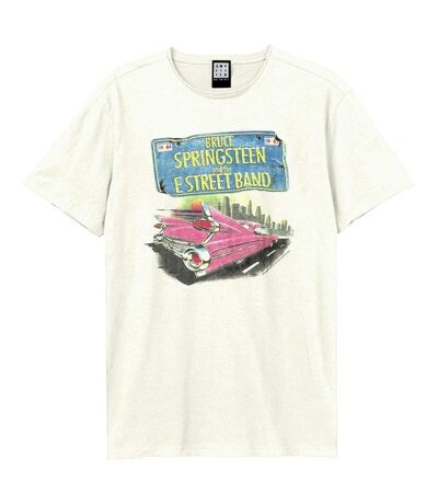 T-shirt pink cadi adulte blanc Amplified