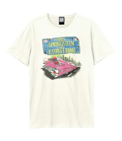 T-shirt pink cadi adulte blanc Amplified