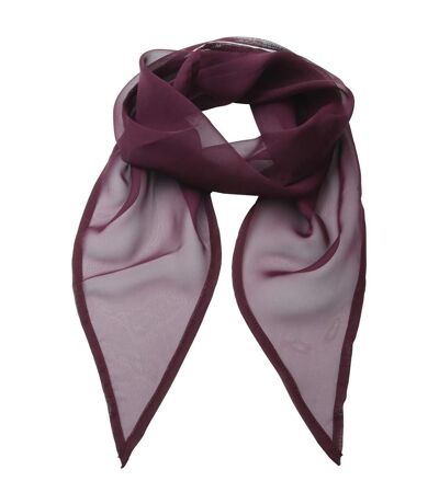 Foulard de travail femme taille unique aubergine Premier Premier