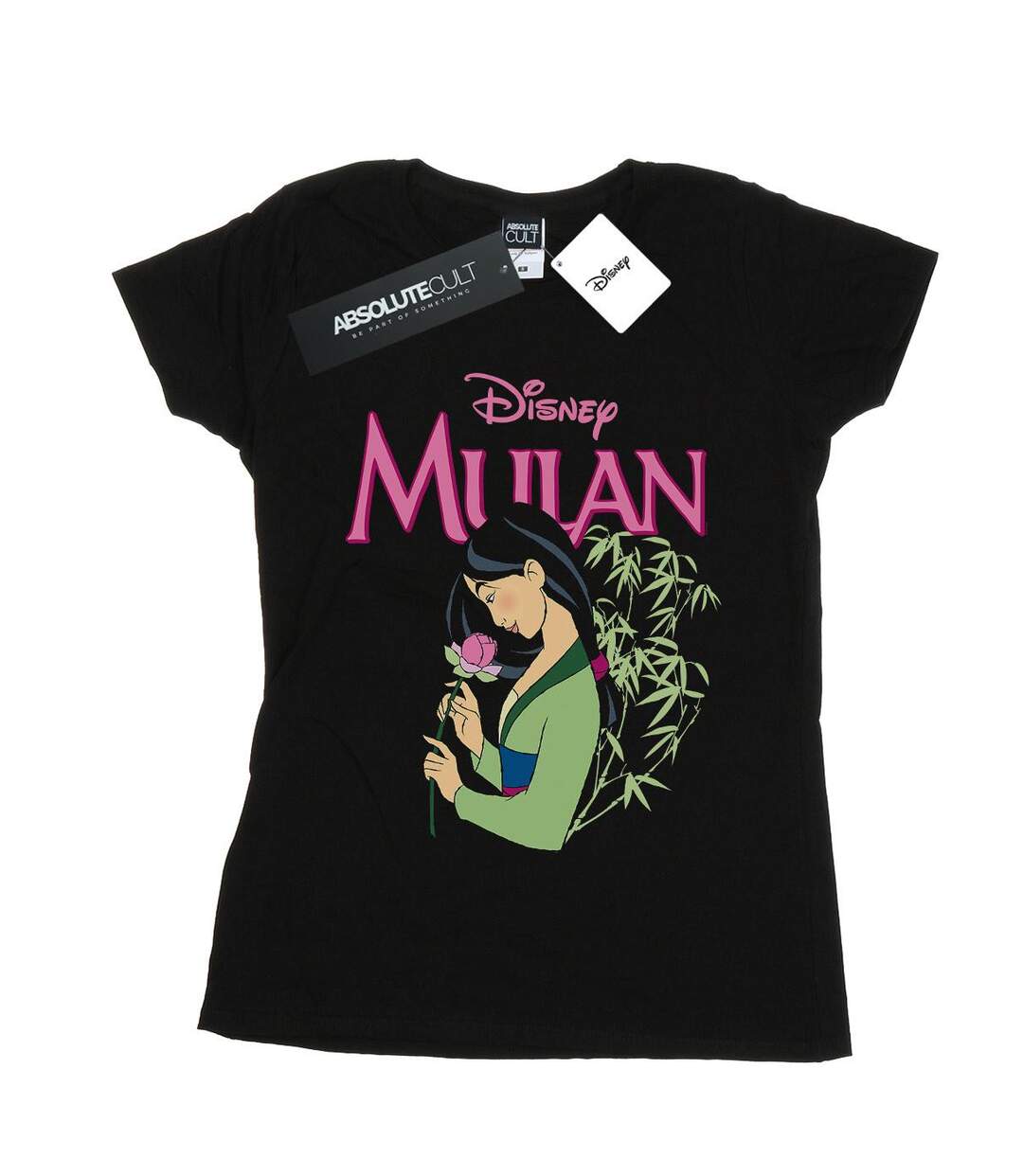 Disney - T-shirt MULAN PINK MAGNOLIA - Femme (Noir) - UTBI16034-1