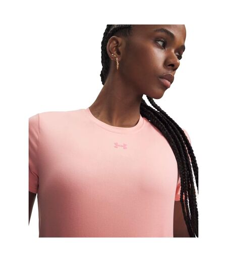 Womens/ladies Vanish Logo T-shirt Pink Under Armour