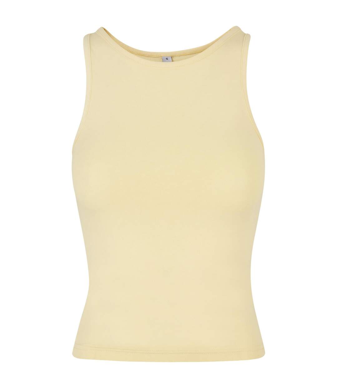 Débardeur Femme Jaune Pâle Build Your Brand-1