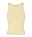 Débardeur Femme Jaune Pâle Build Your Brand-1
