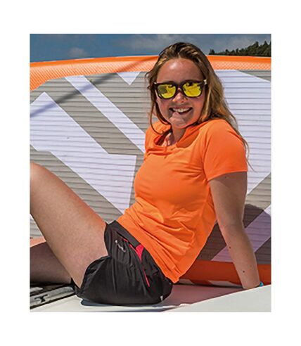 Spiro Womens/Ladies Impact Softex Short Sleeve T-Shirt (Tangerine) - UTPC2621