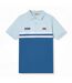 Mens Muccia Colour Block Polo Shirt Blue Light Blue Ellesse-2