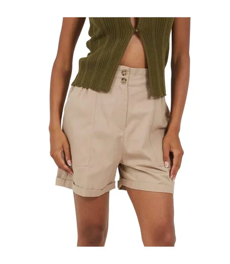 Short Femme Beige Gris Brave Soul