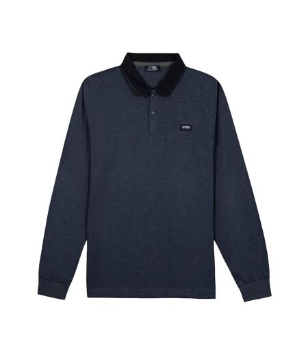 Polo manches longues marine homme tbs pekanpols