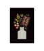 Lyndy Hants Bottlebrush In Vase Print (Black/Gray/Peach) (50cm x 40cm)