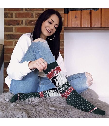 1 Pack Ladies Wool Christmas Novelty Socks