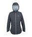 Veste Imperméable À Capuche Hamara Femme Gris Foncé Blanc Regatta-2