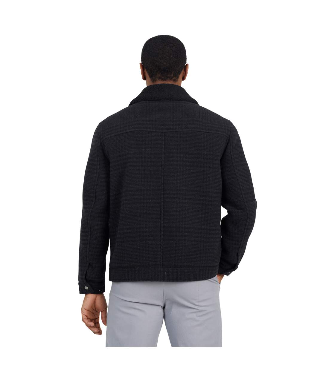 Veste Motif/style À Carreaux Steffan Homme Noir Brave Soul-3
