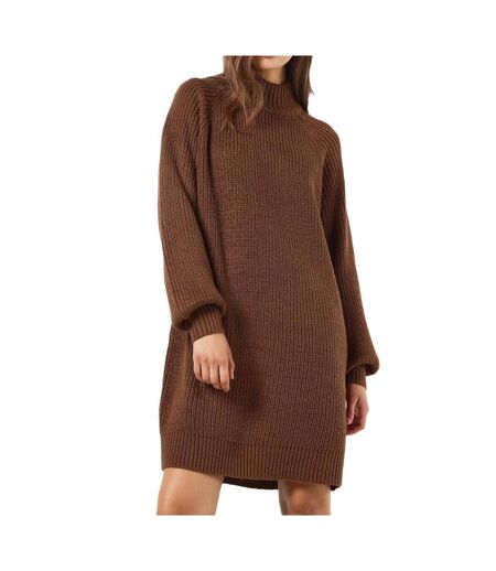 Robe pull en maille marron femme noisy may timmy - m