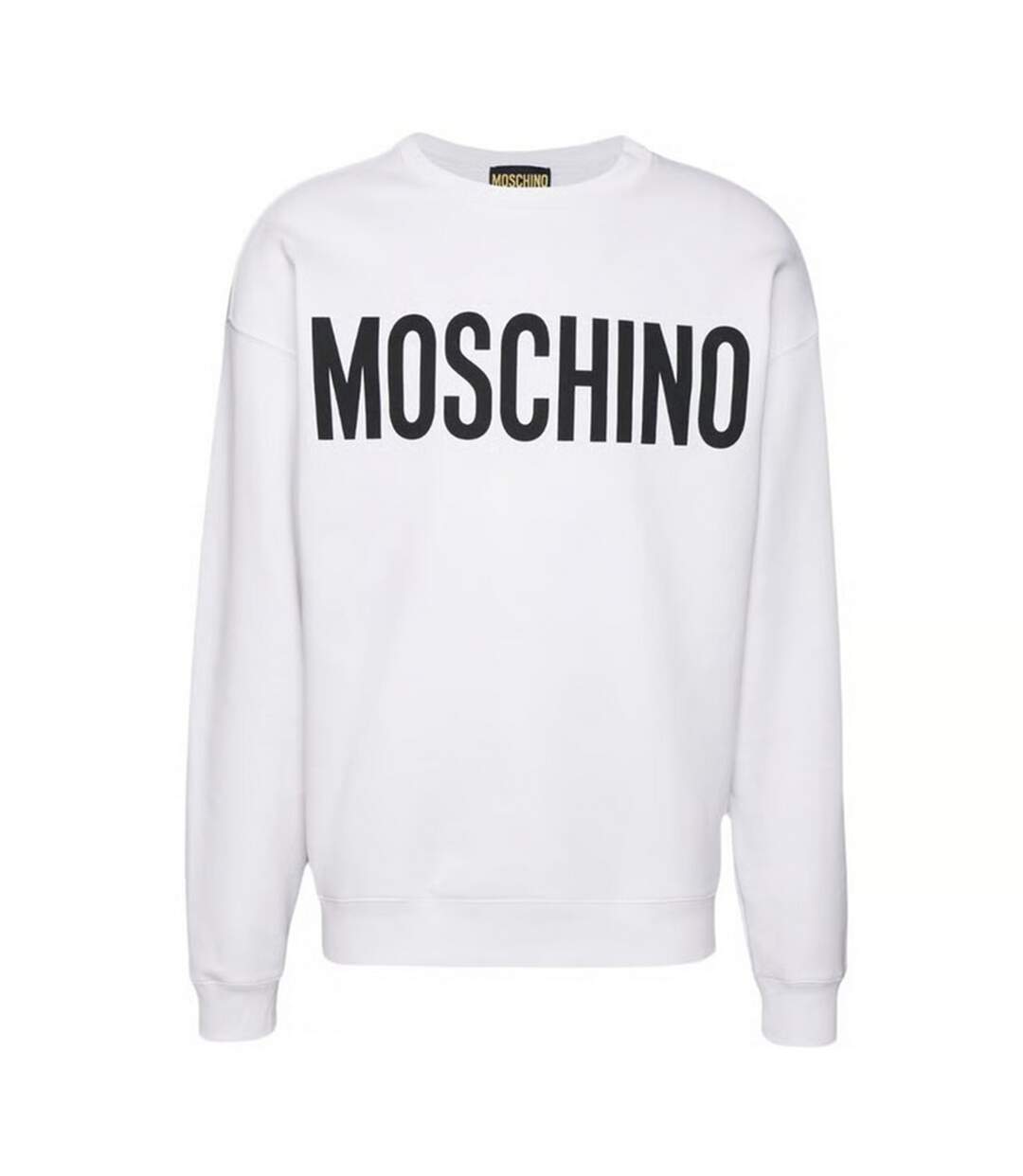 Pull Motif/style Vif Homme Blanc Moschino-2