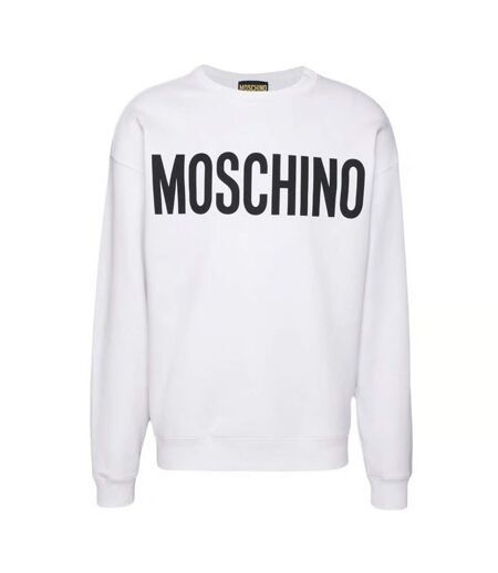 Pull Motif/style Vif Homme Blanc Moschino