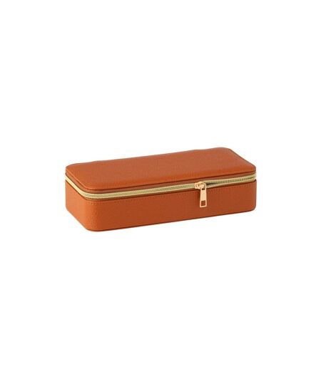 Boîte à Bijoux Avec Miroir Ericka 24cm Cognac