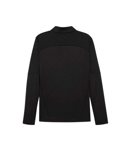 Mens Quarter Zip Track Top Black Puma