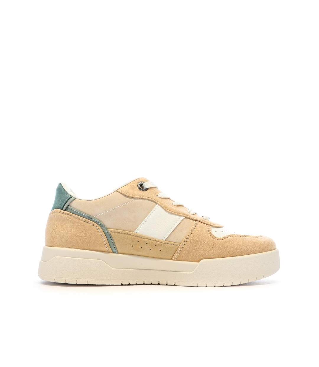 Baskets beige femme refresh 170601-2