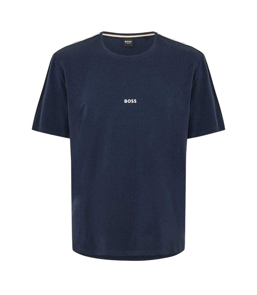 T-shirt Homme Bleu Foncé Boss-1