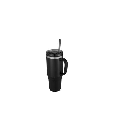 Melbourne 1200ml mug with straw one size solid black Generic