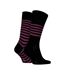 Chaussettes Motif/style Rayures Contrastées Homme Noir Tommy Hilfiger-2