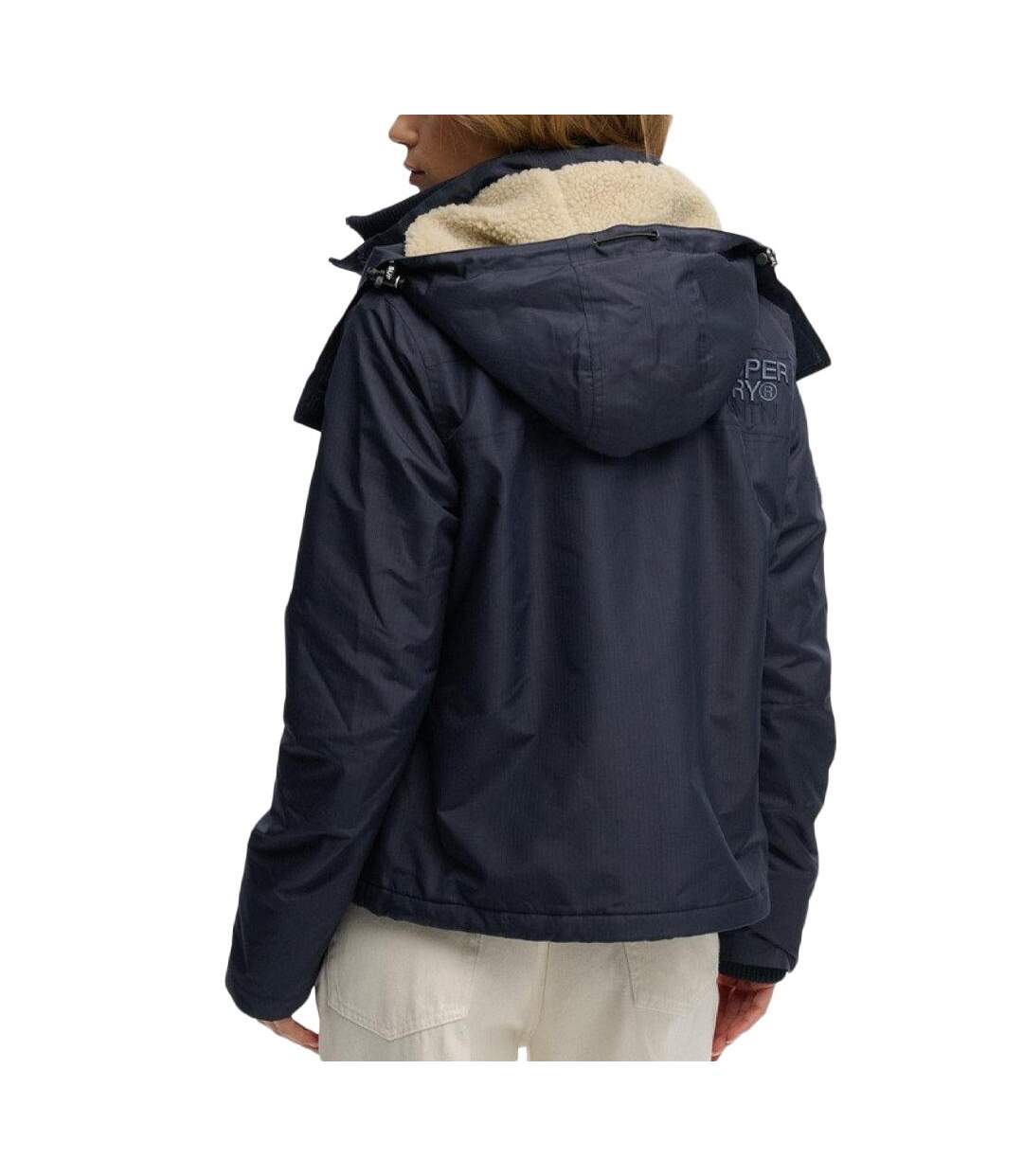 Veste à capuche marine femme superdry hooded arctic-2