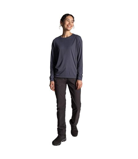 Womens/ladies Nosilife Long-sleeved T-shirt Anthracite Craghoppers