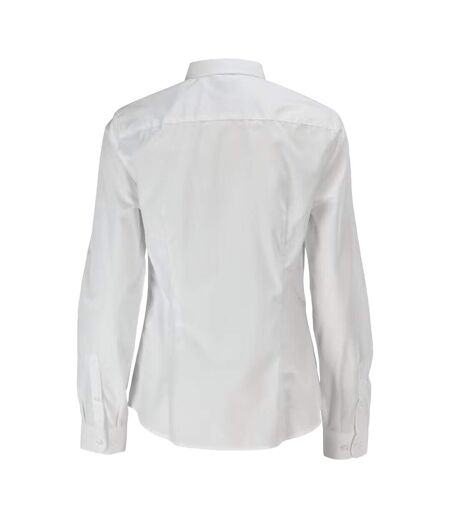 Womens/ladies Frontline Poplin Shirt White Mascot