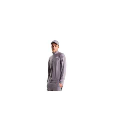 T-shirt Manches Longues Motif/style Logo Homme Gris The North Face