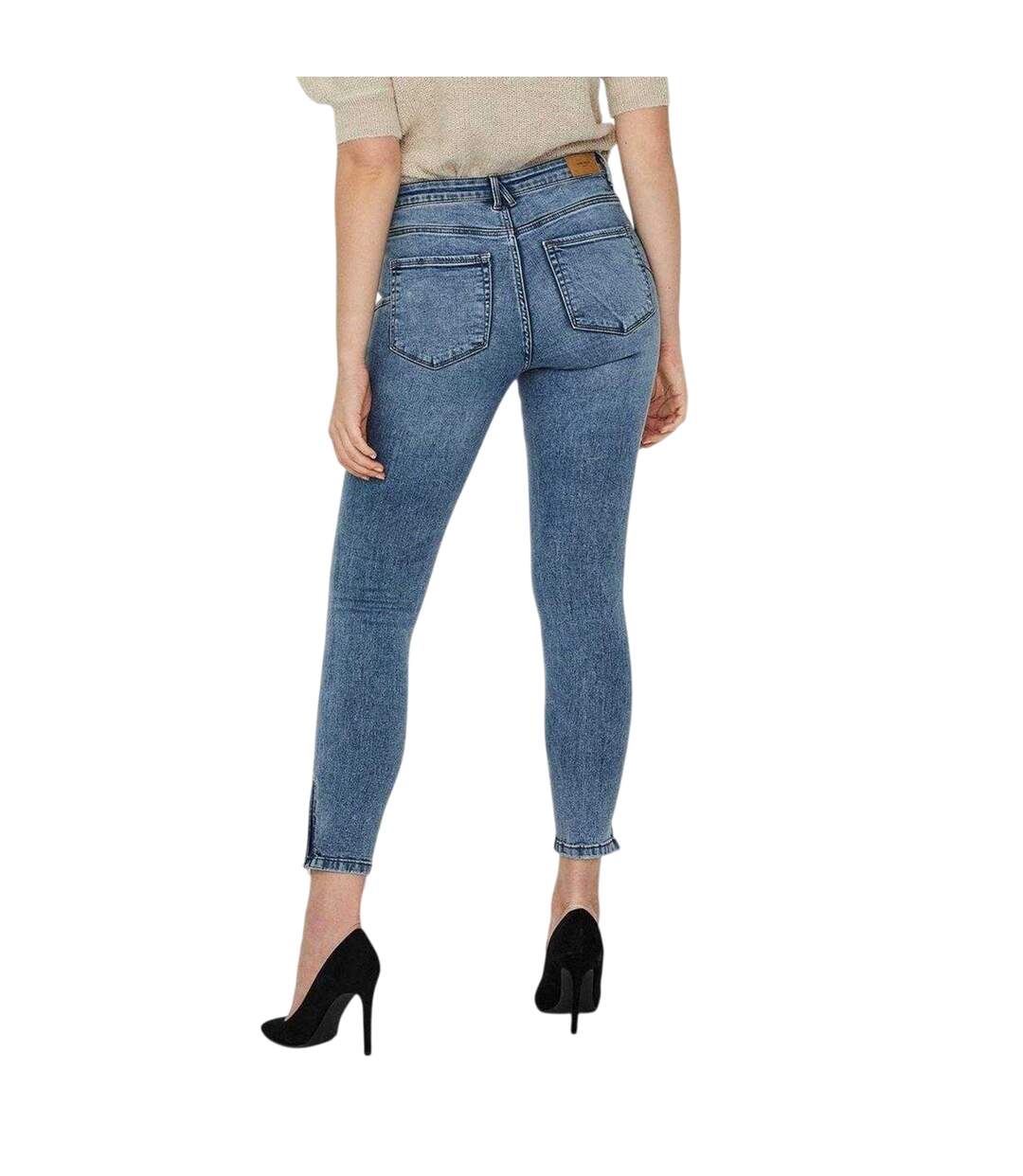 Jean Femme Bleu Denim Clair Vero Moda-3