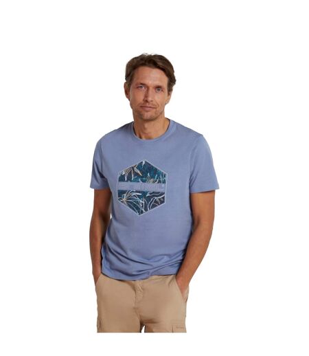 Mens Jacob Organic T-shirt Blue Animal