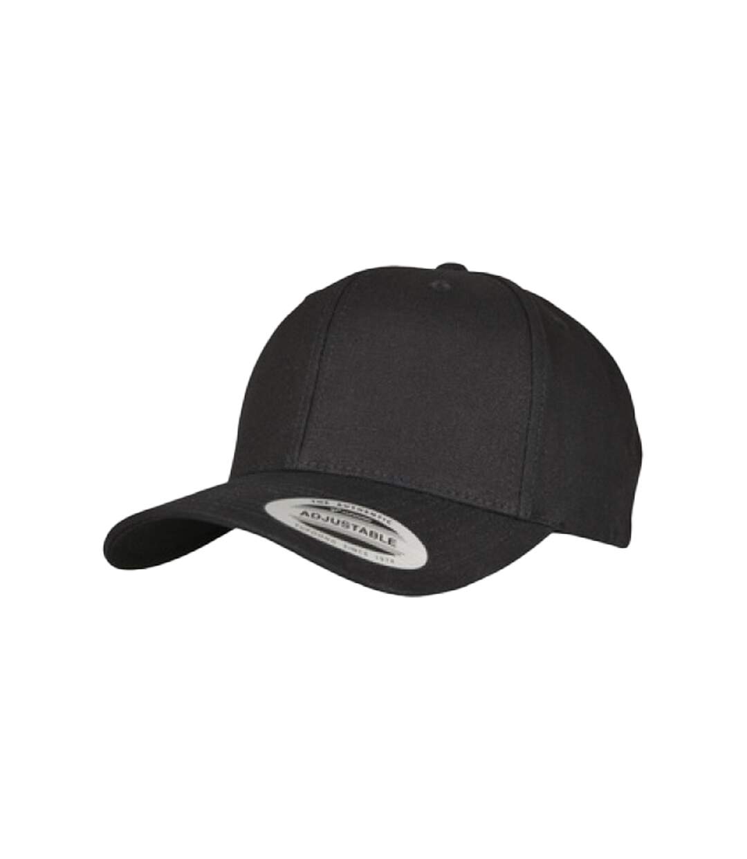 Casquette Ajustable Motif/style 6 Panneaux Noir Flexfit-1