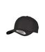 Casquette Ajustable Motif/style 6 Panneaux Noir Flexfit-1