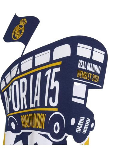 T-shirt Motif/style Real Madrid Cf Ucl Champions League Homme Blanc Adidas