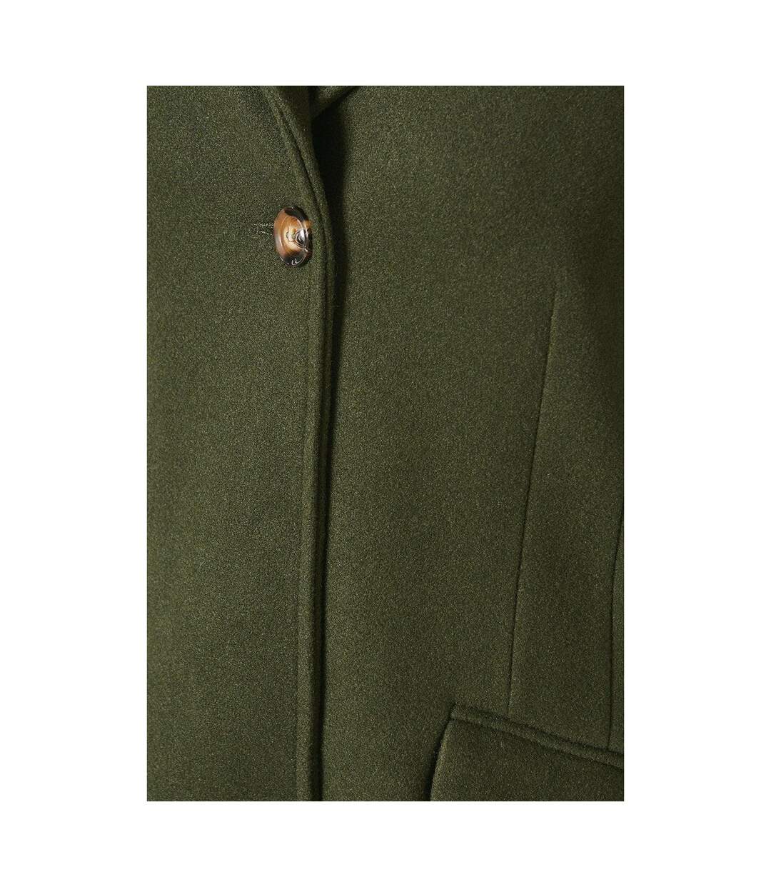 Womens/ladies Single-breasted Tailored Coat Forest Principles-3