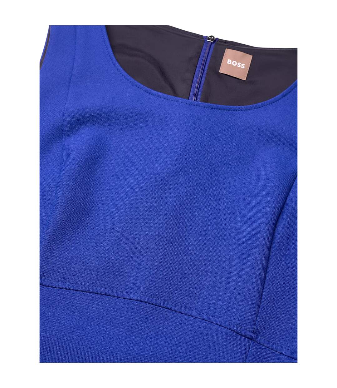 Robe Mi-longue Sans Manches Demboka Femme Bleu Vif Boss-4