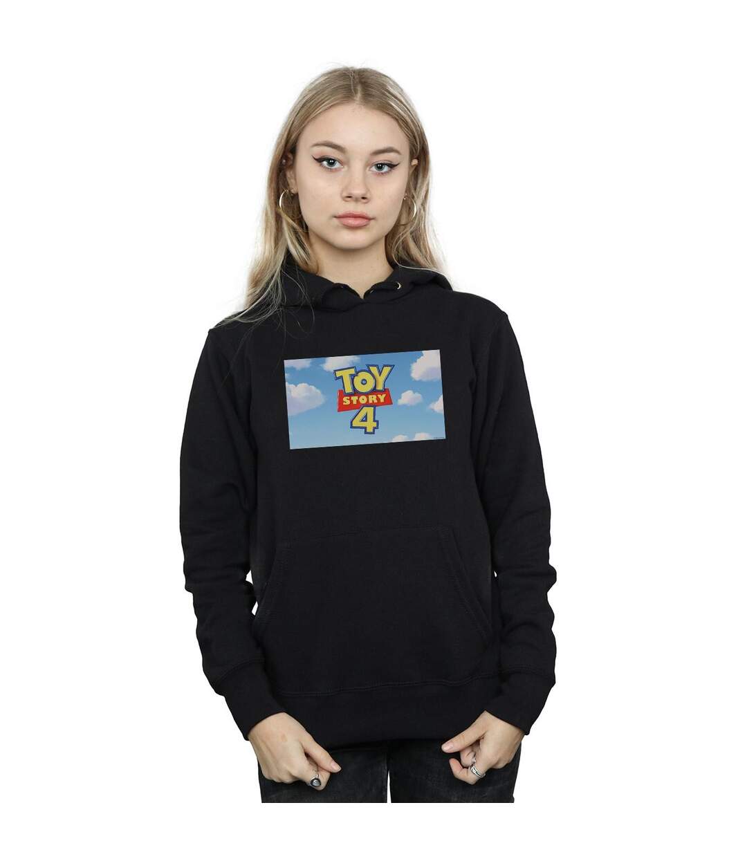 Disney - Sweat à capuche TOY STORY CLOUD LOGO - Femme (Noir) - UTBI15188-2