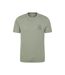 Mens Lake District Back Print Short-sleeved T-shirt Khaki Green Mountain Warehouse-1