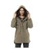 Veste femme à capuche doublée fausse fourrure avec patchs Sahaca Vondutch-3