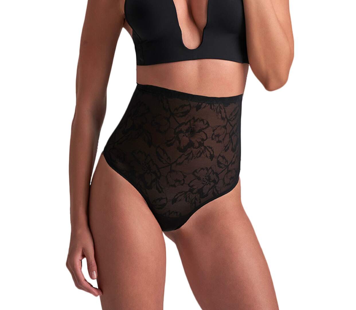 String shapewear taille ultra haute en dentelle Lacy Bye Bra-1