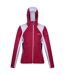 Regatta Womens/Ladies Walbury V Contrast Panel Full Zip Fleece Jacket (Fruit Dove/White) - UTRG9516