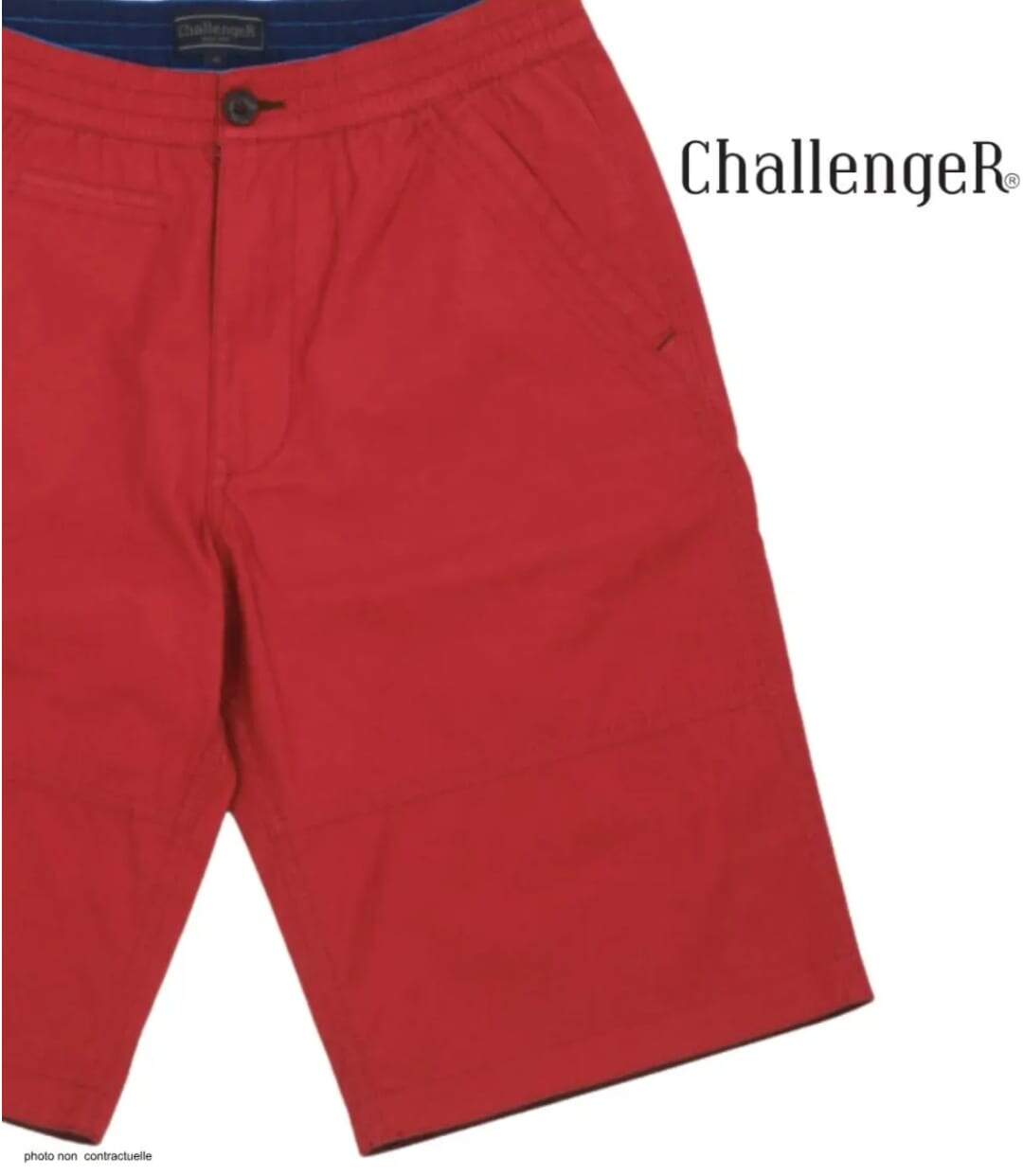 CHALLENGER IMPALA1 Bermuda à taille élastiquée en coton pour un confort absolu tout l'ét-4