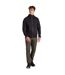 Mens travos full zip fleece top black pepper marl Craghoppers