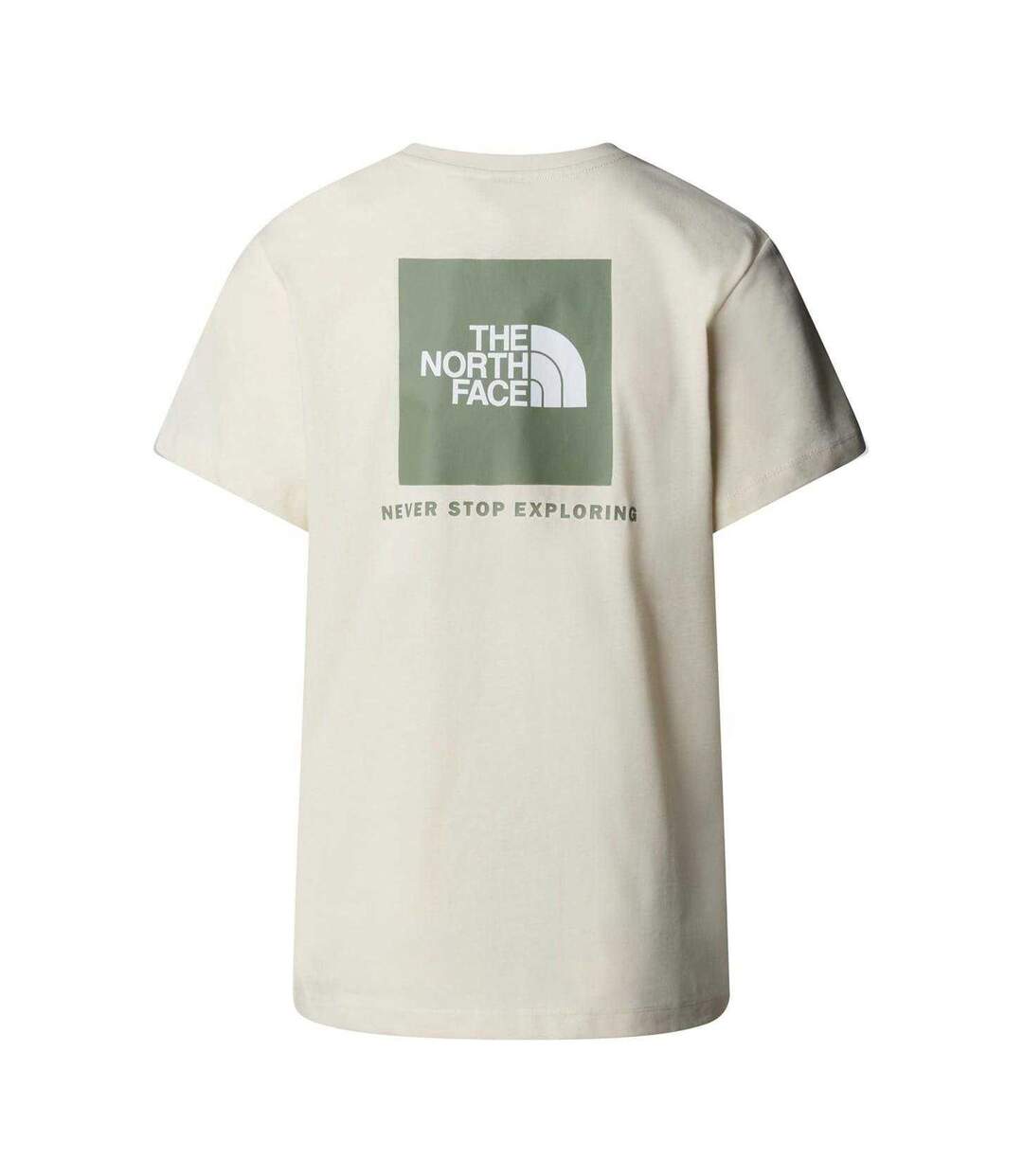 T-shirt Never Stop Exploring Femme Blanc Gris Ardoise The North Face-3
