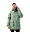 Hype Mens Luxe Longline Parka (Khaki)
